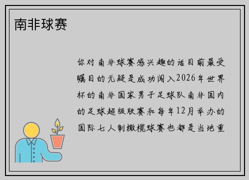 南非球赛